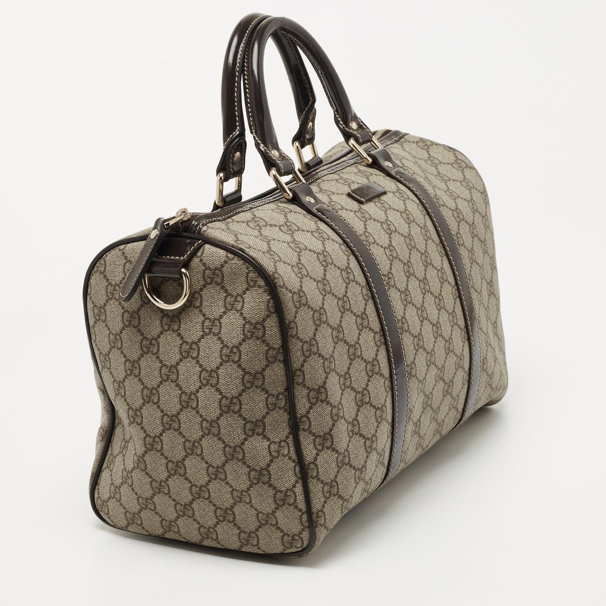 Gucci Lou Leather Canvas Handbag