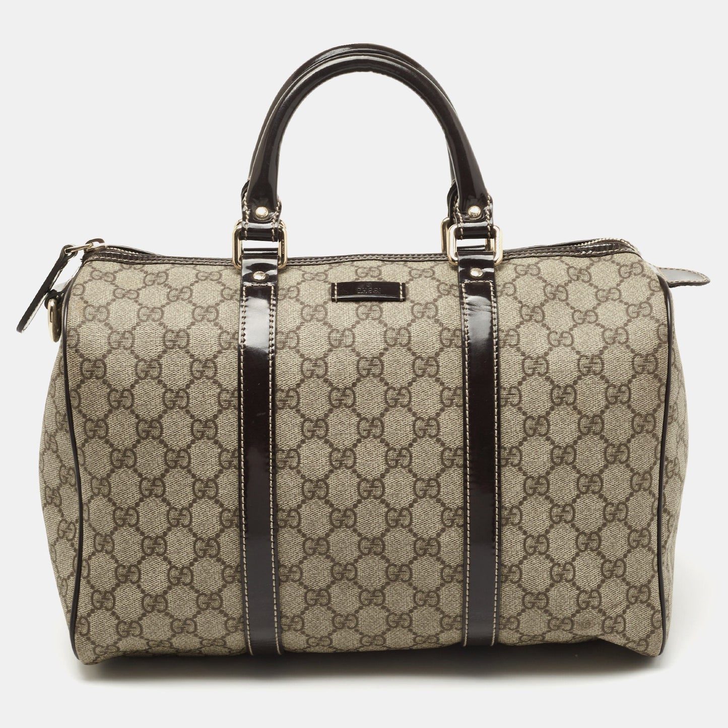 Gucci Lou Leather Canvas Handbag