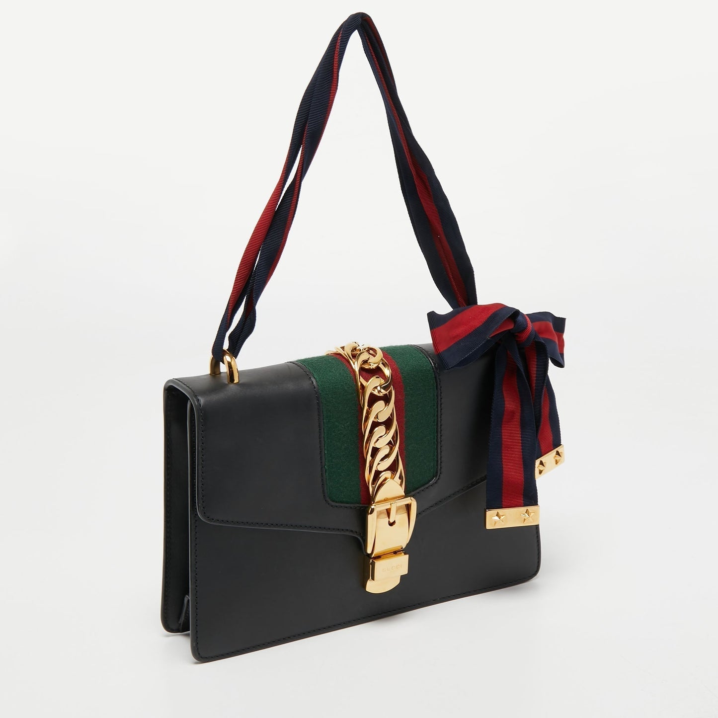 Gucci Lou Chain Leather Shoulder Bag