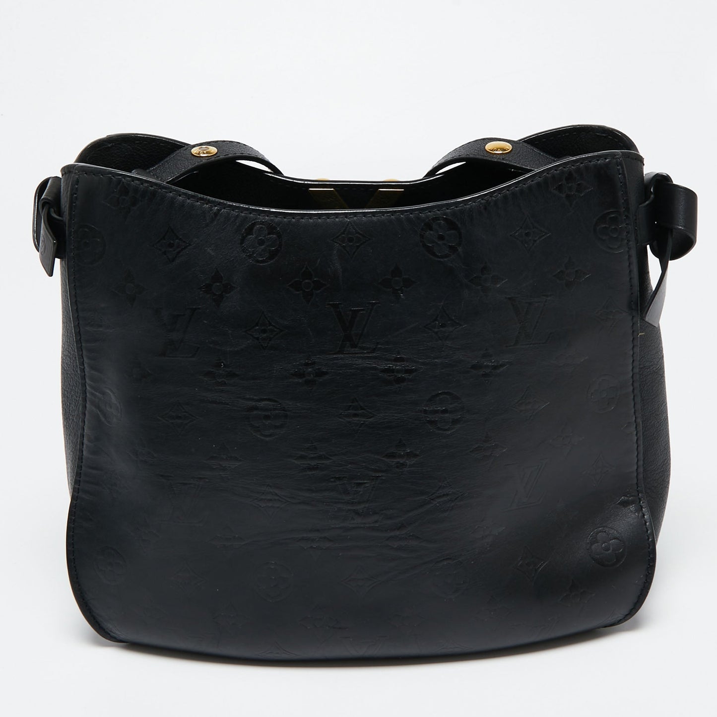 Louis Vuitton Black Monogram Leather Very Hobo Bag