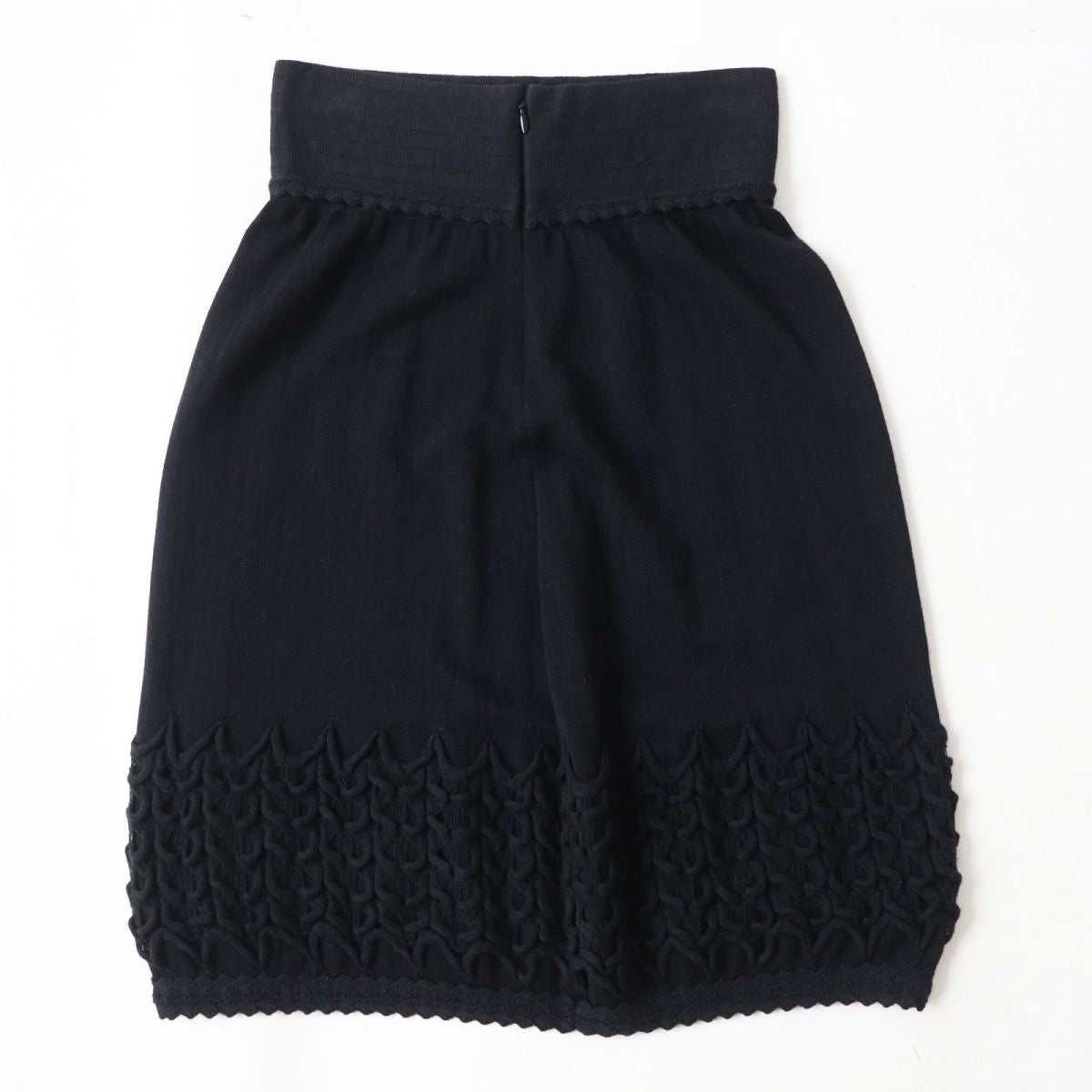 Chanel Women's Knit Skirt Black Size 36 Classic Flap Tote