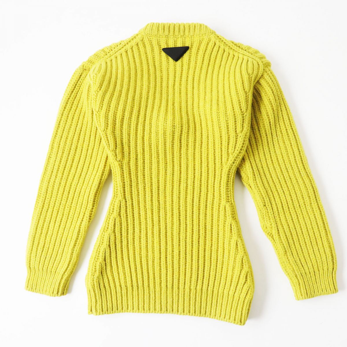 PRADA sweater Main: 100% virgin wool, Part: 100% silk Mustard type Women 36