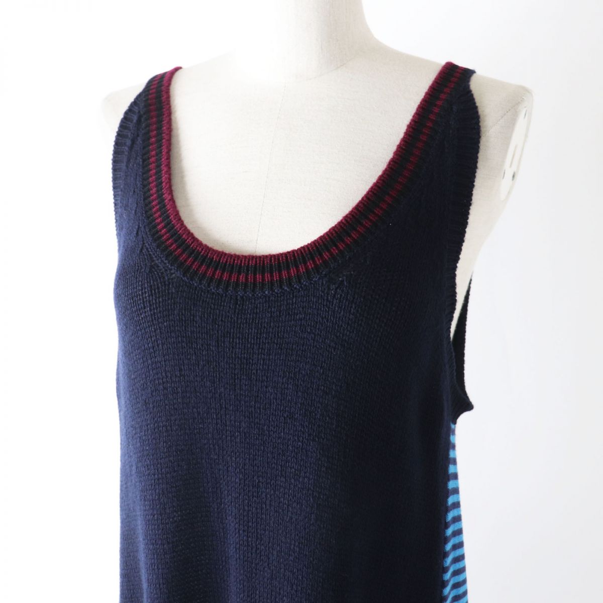 PRADA knit Main: 50% cashmere, Main: 35% wool, Main: 15% silk Navy x multi Women 40