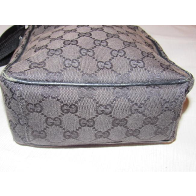 Gucci Nylon Leather Canvas Shoulder Bag