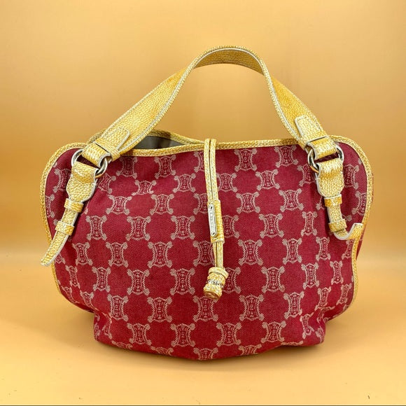 CELINE monogram cloth bag.