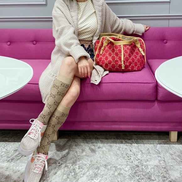 CELINE monogram cloth bag.
