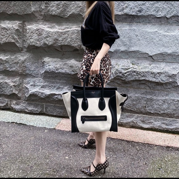 CELINE luggage cloth Handbag
