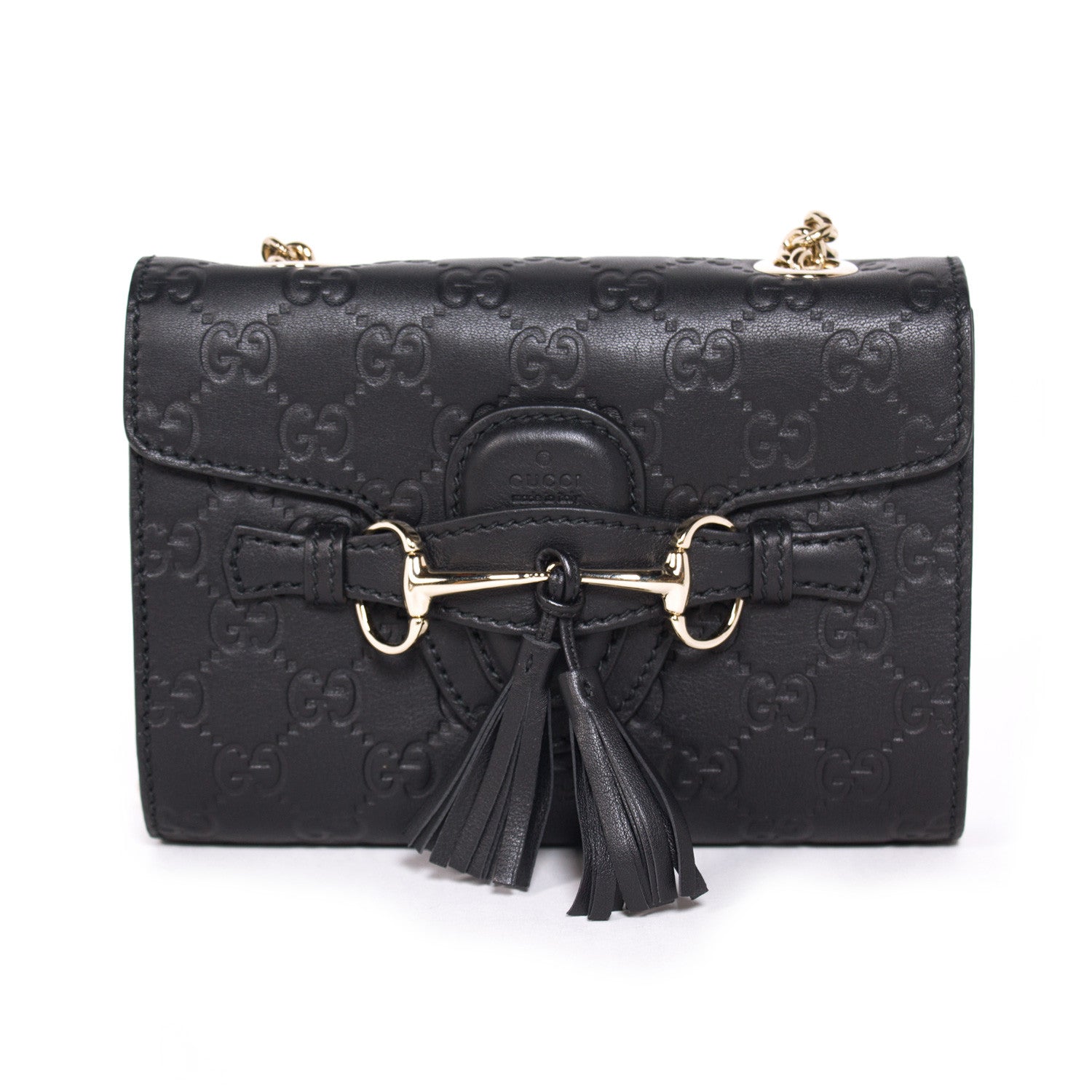 Gucci Guccissima Leather Chain Shoulder Bag Style 9