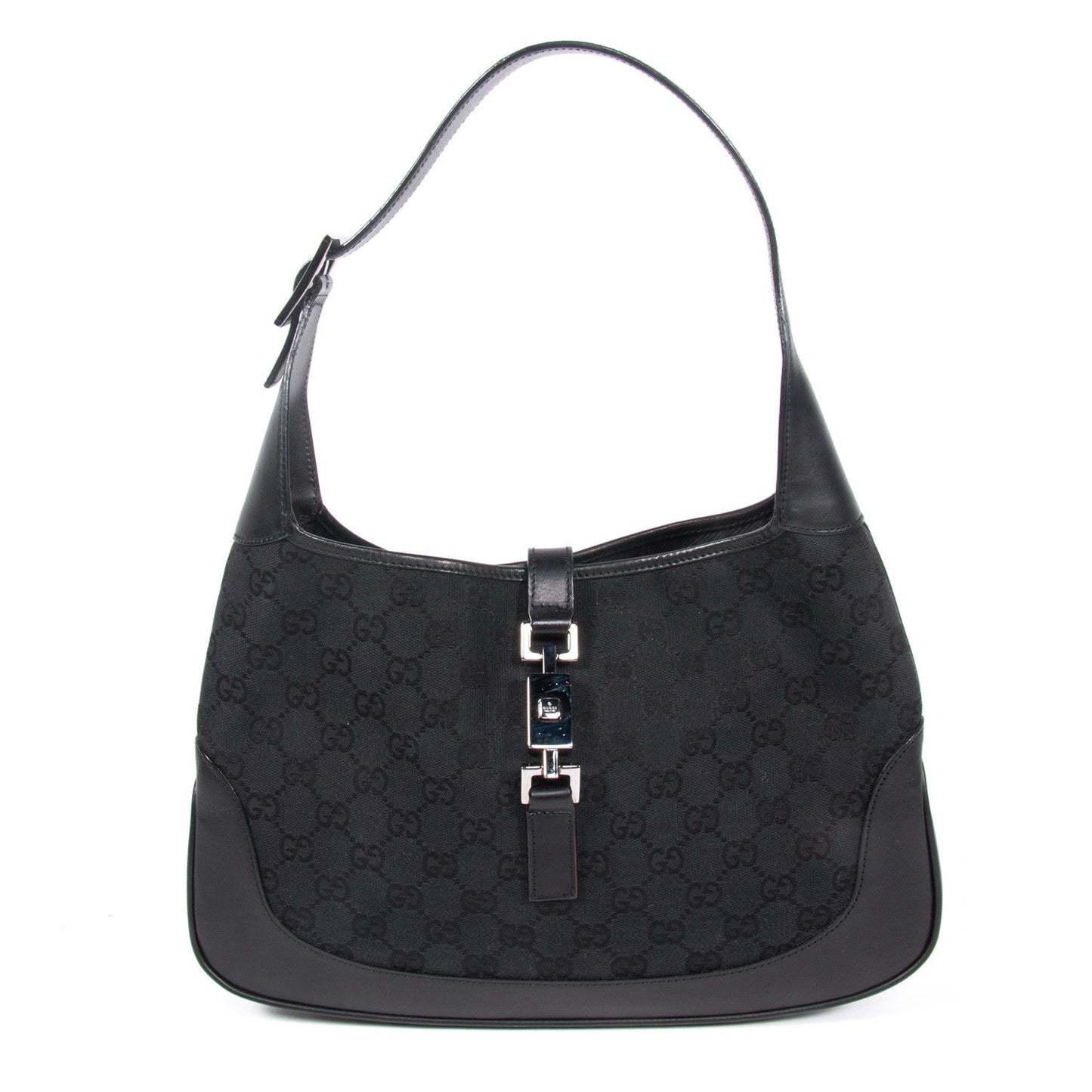 Gucci Jackie Leather Canvas Shoulder Bag Style 31
