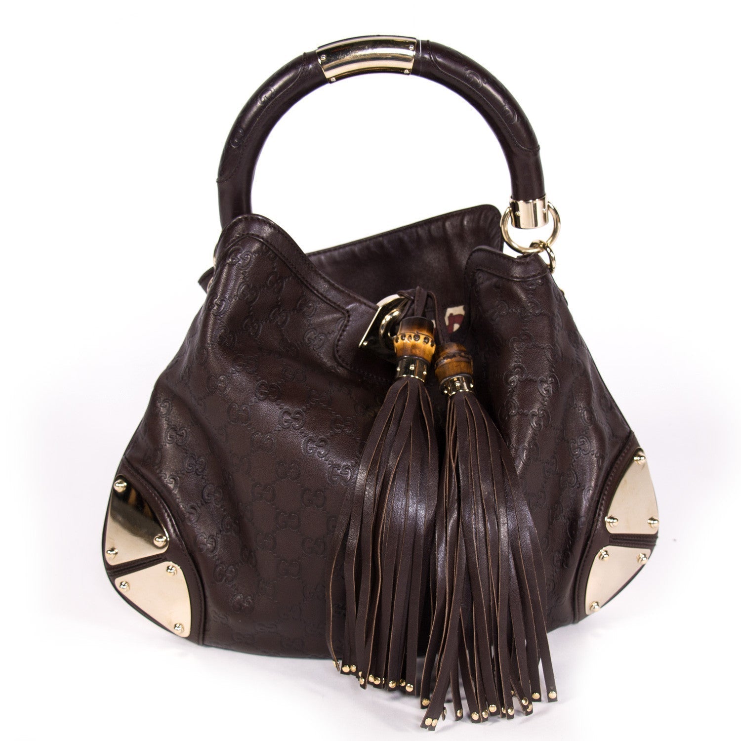 Gucci Leather Canvas Handbag Style 5