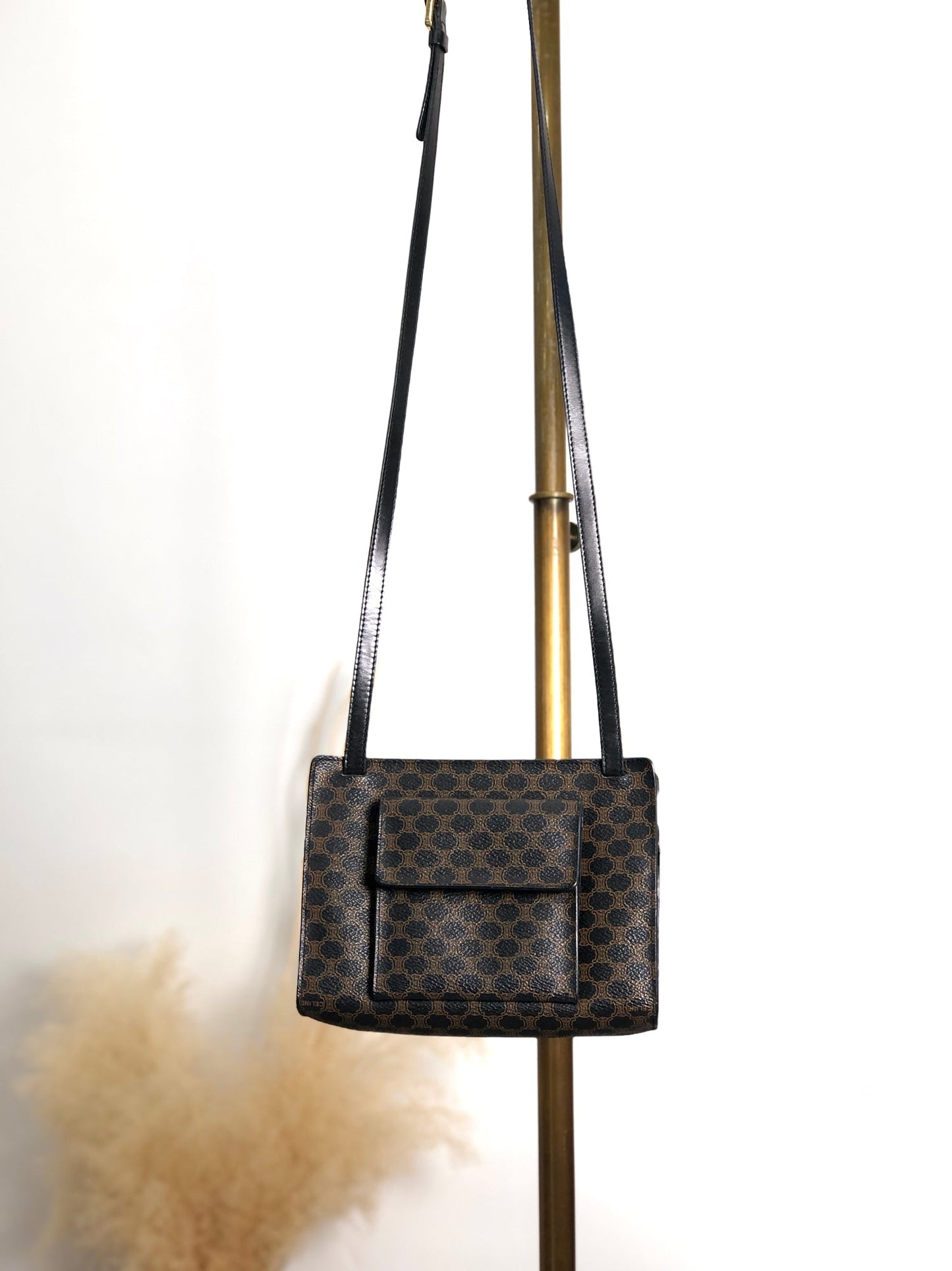 CELINE Macadam Shoulder bag Black