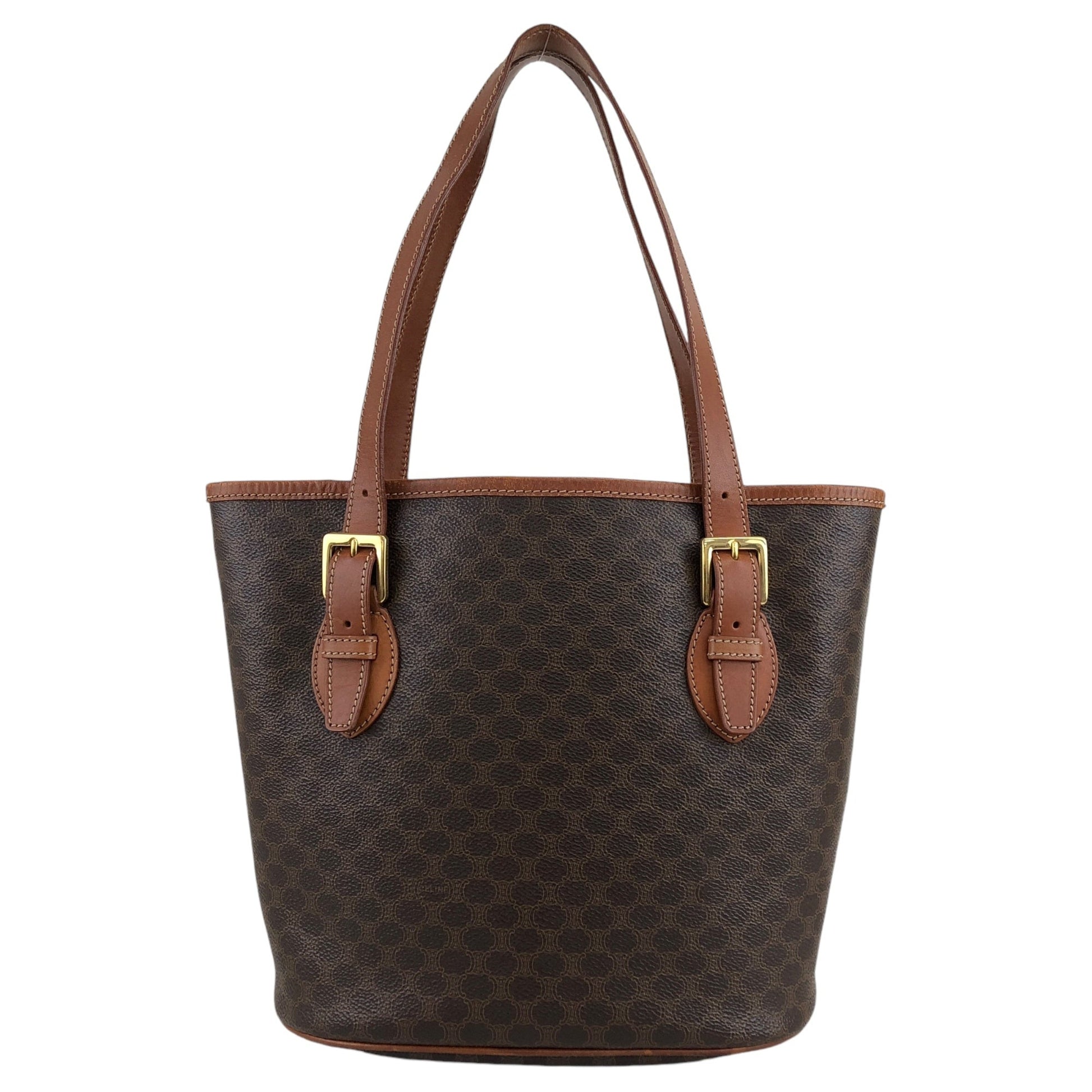 CELINE Macadam Shoulder bag Totebag Brown pdwx3g