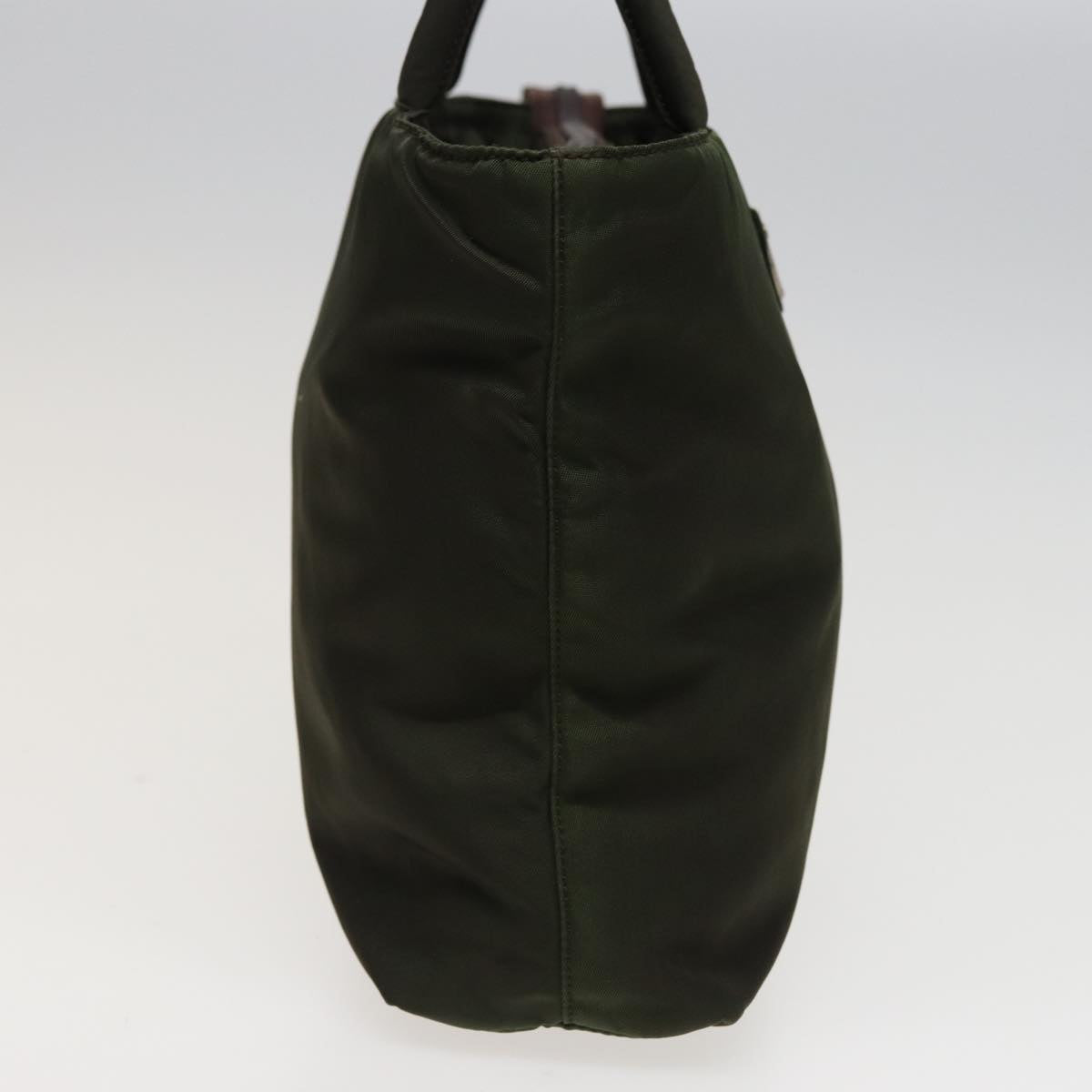 PRADA Hand Bag Nylon Khaki Auth