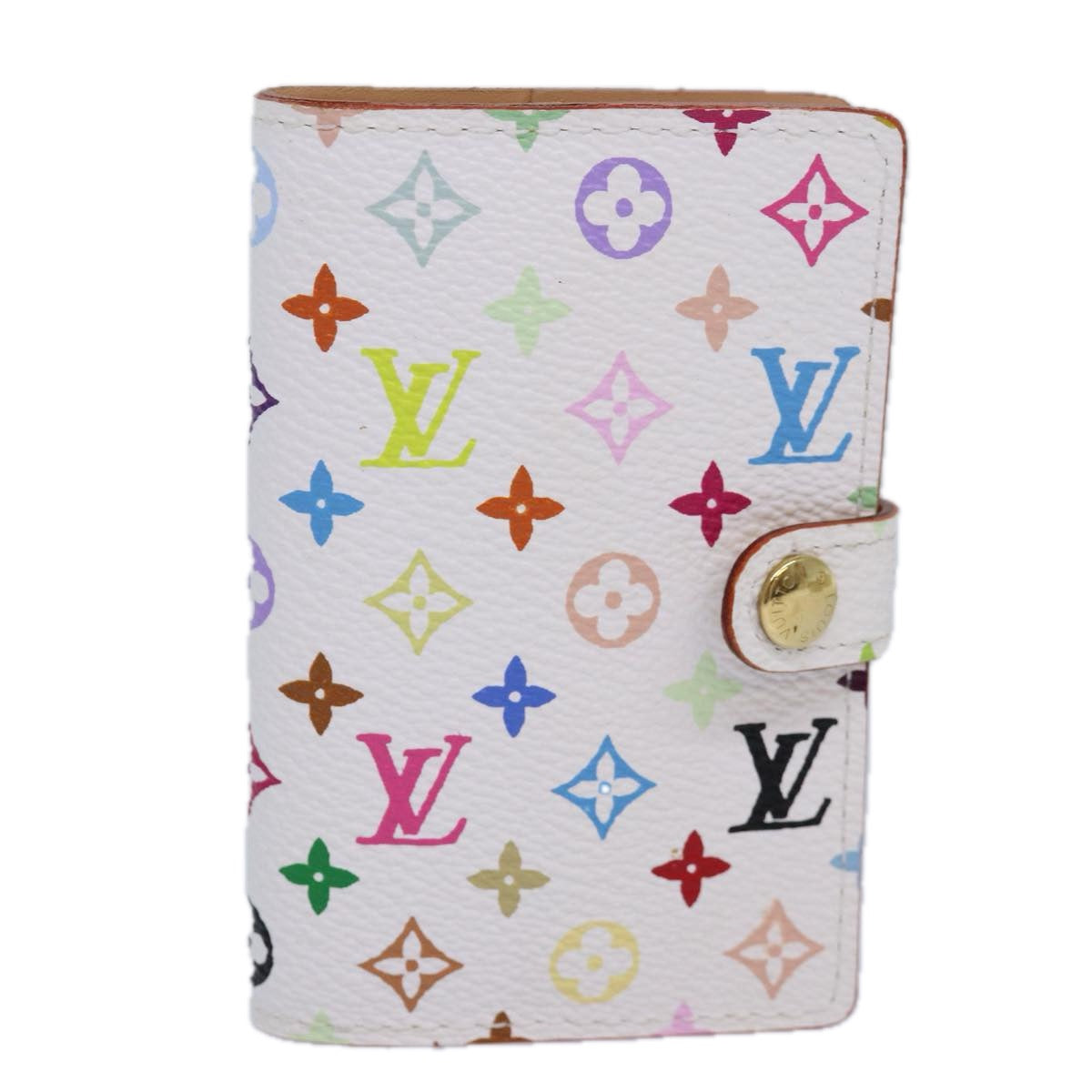 LOUIS VUITTON Multicolor Carnet De Bal Day Planner Cover White M92653 Auth mr346