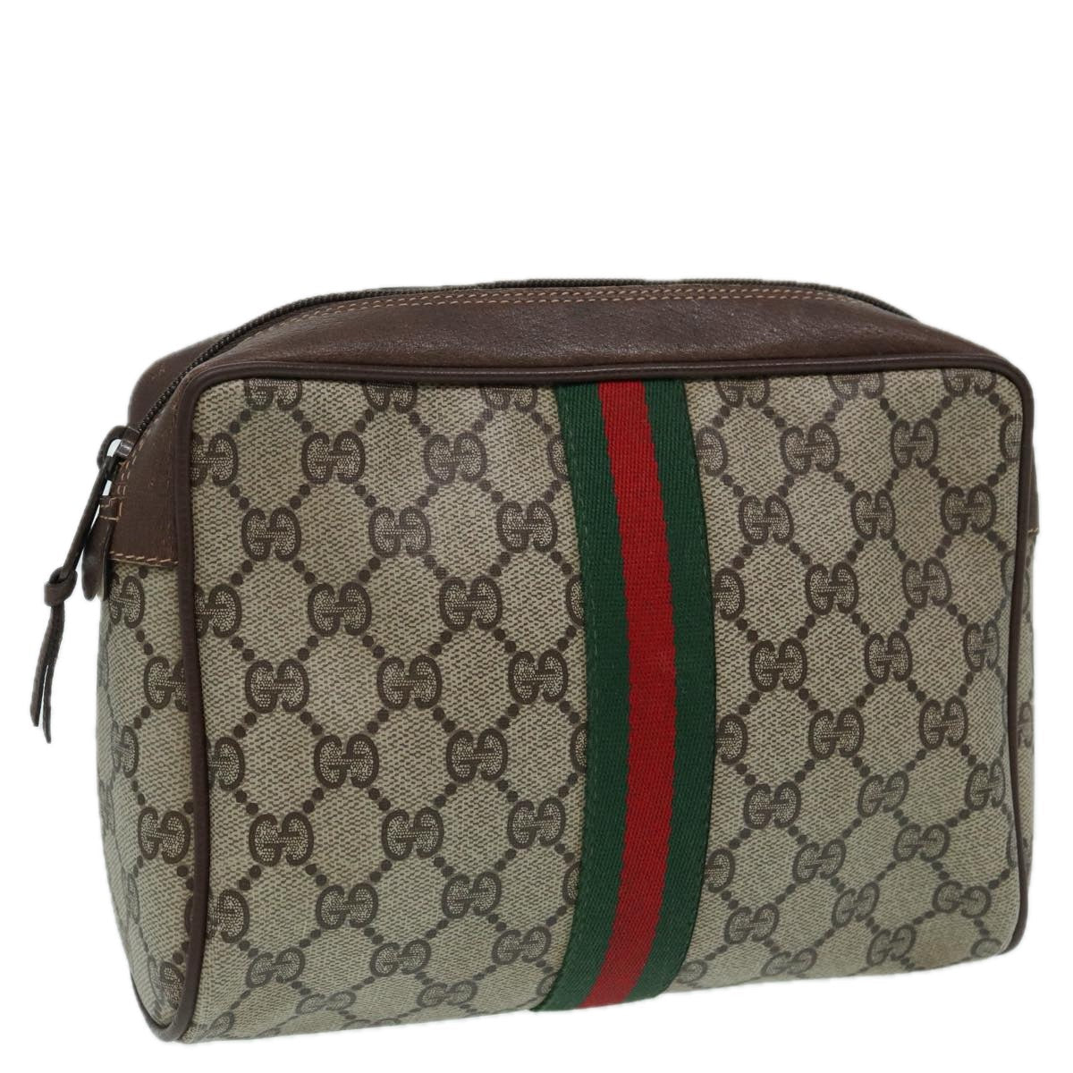 Gucci Leather Canvas Clutch