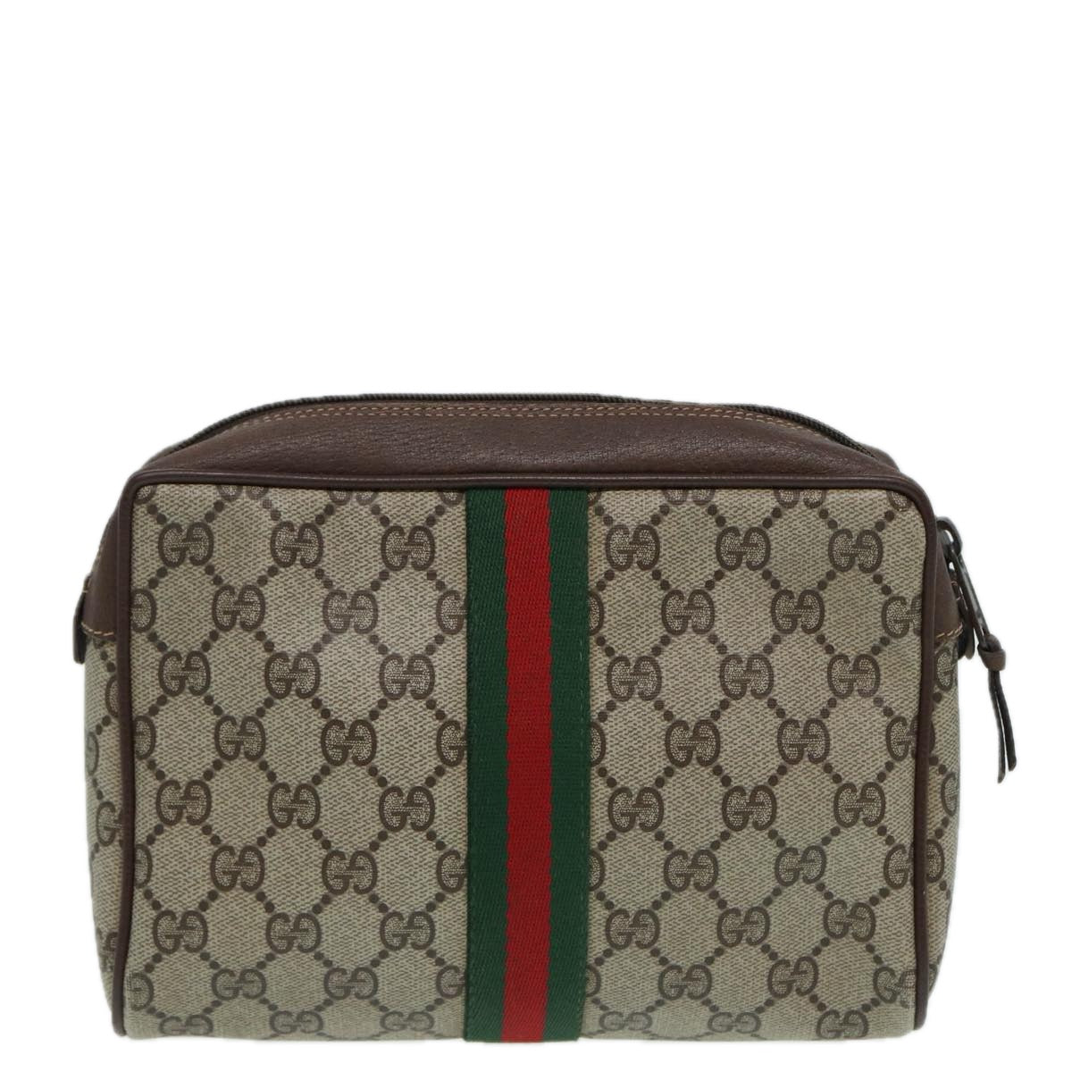 Gucci Leather Canvas Clutch