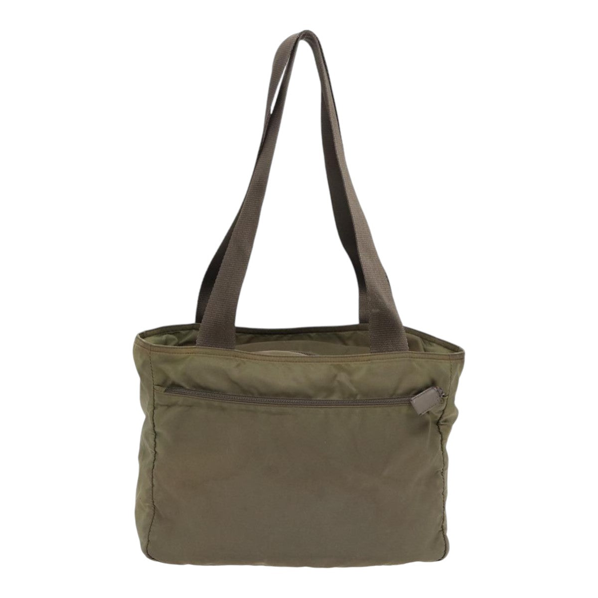PRADA Tote Bag Nylon Khaki Auth
