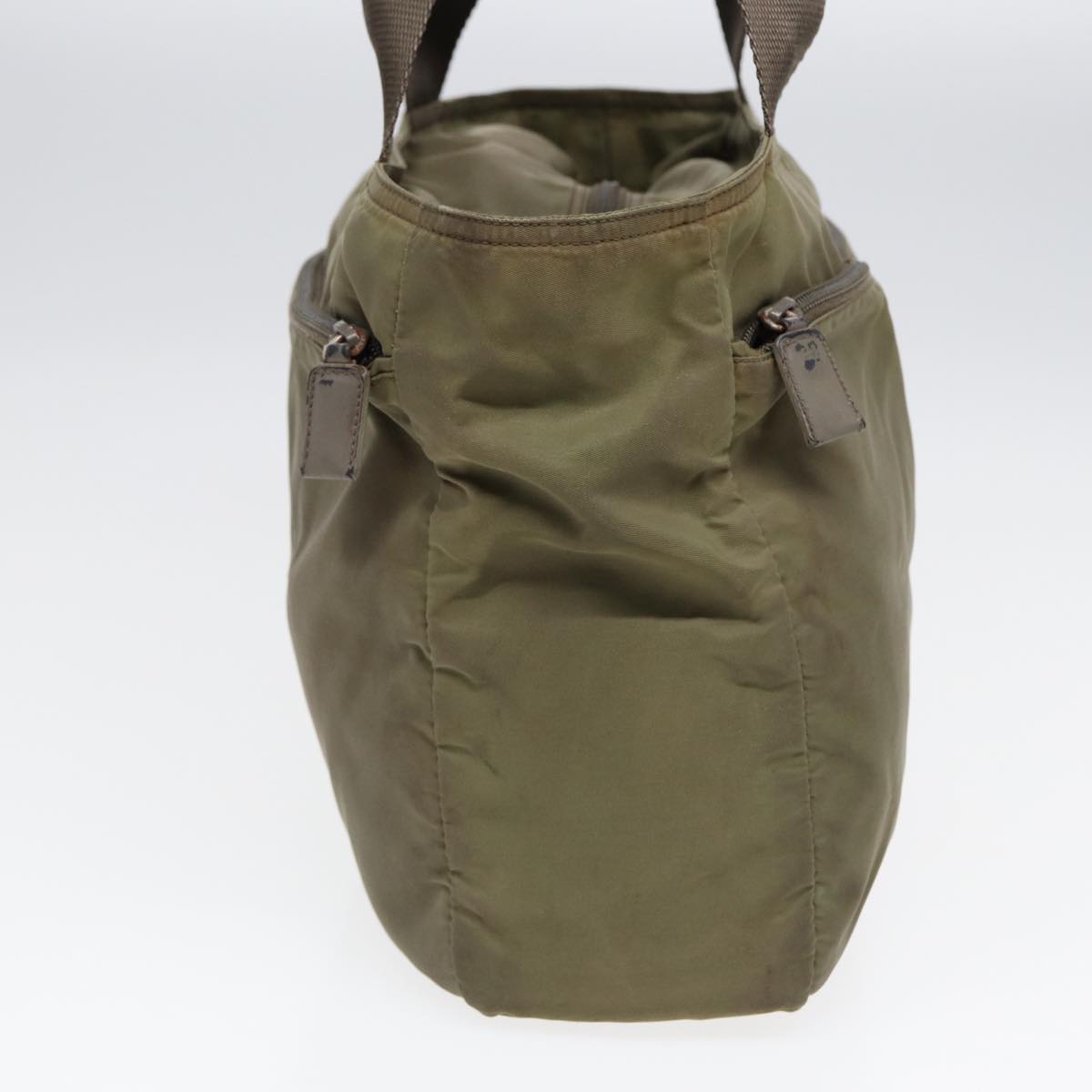 PRADA Tote Bag Nylon Khaki Auth