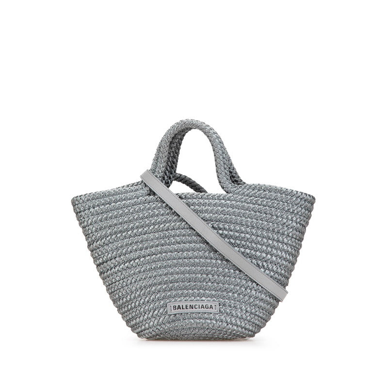 Balenciaga Ibiza Small Canvas Handbag 2WAY