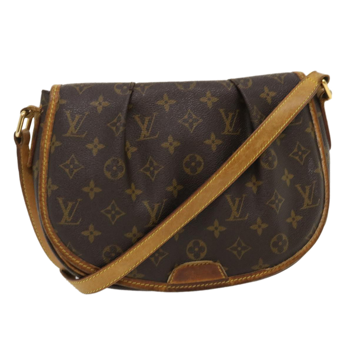 LOUIS VUITTON Monogram Menilmontant PM Shoulder Bag LV Auth