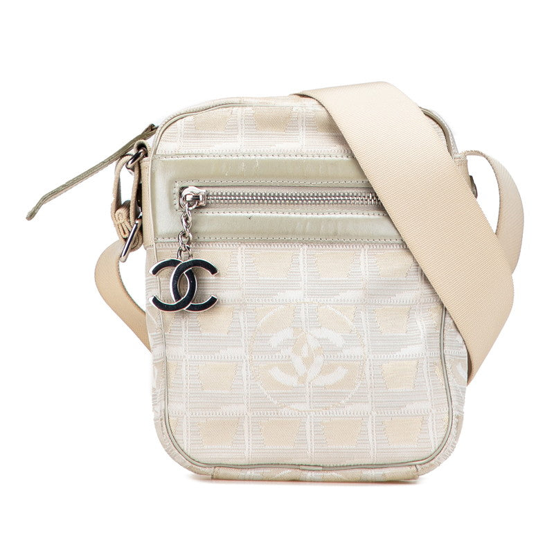 Chanel New Travel Line Canvas Leather Shoulder Bag