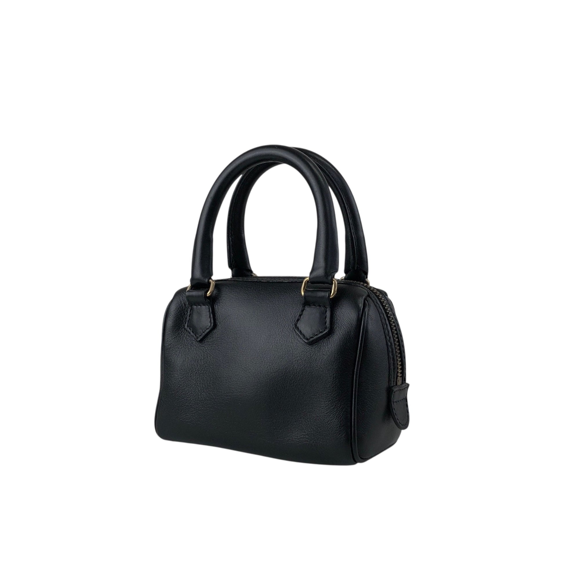 CELINE Two-way Small Handbag Shoulder bag Black tdajcw
