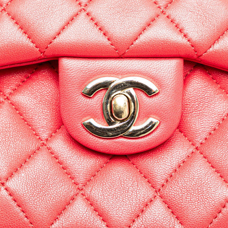 Chanel Coco Mark Matelasse Lambskin Backpack Classic Flap