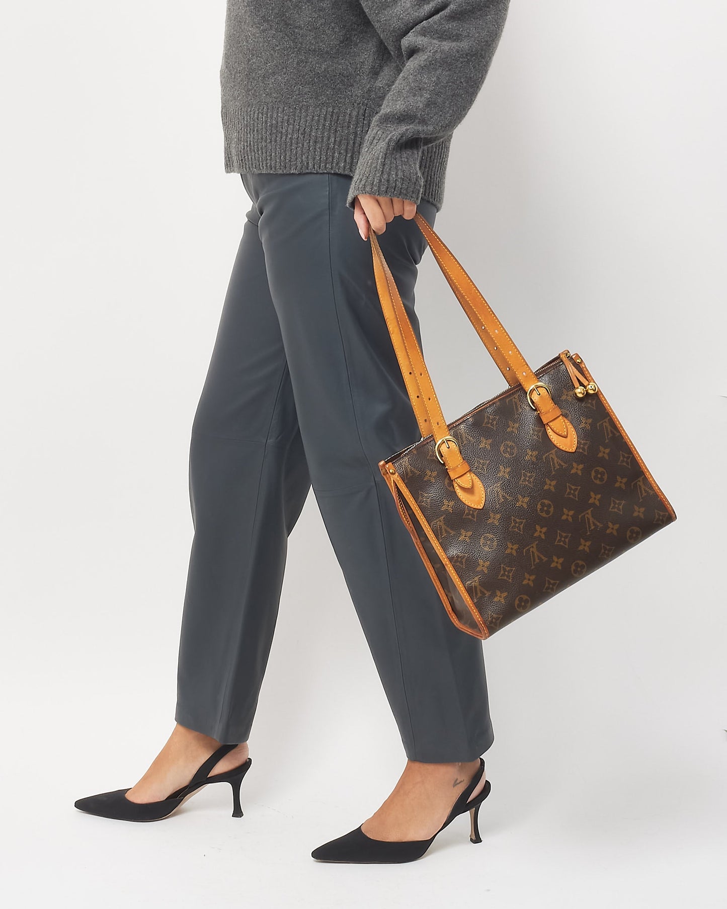 Louis Vuitton Monogram Coated Canvas Popincourt Tote Bag
