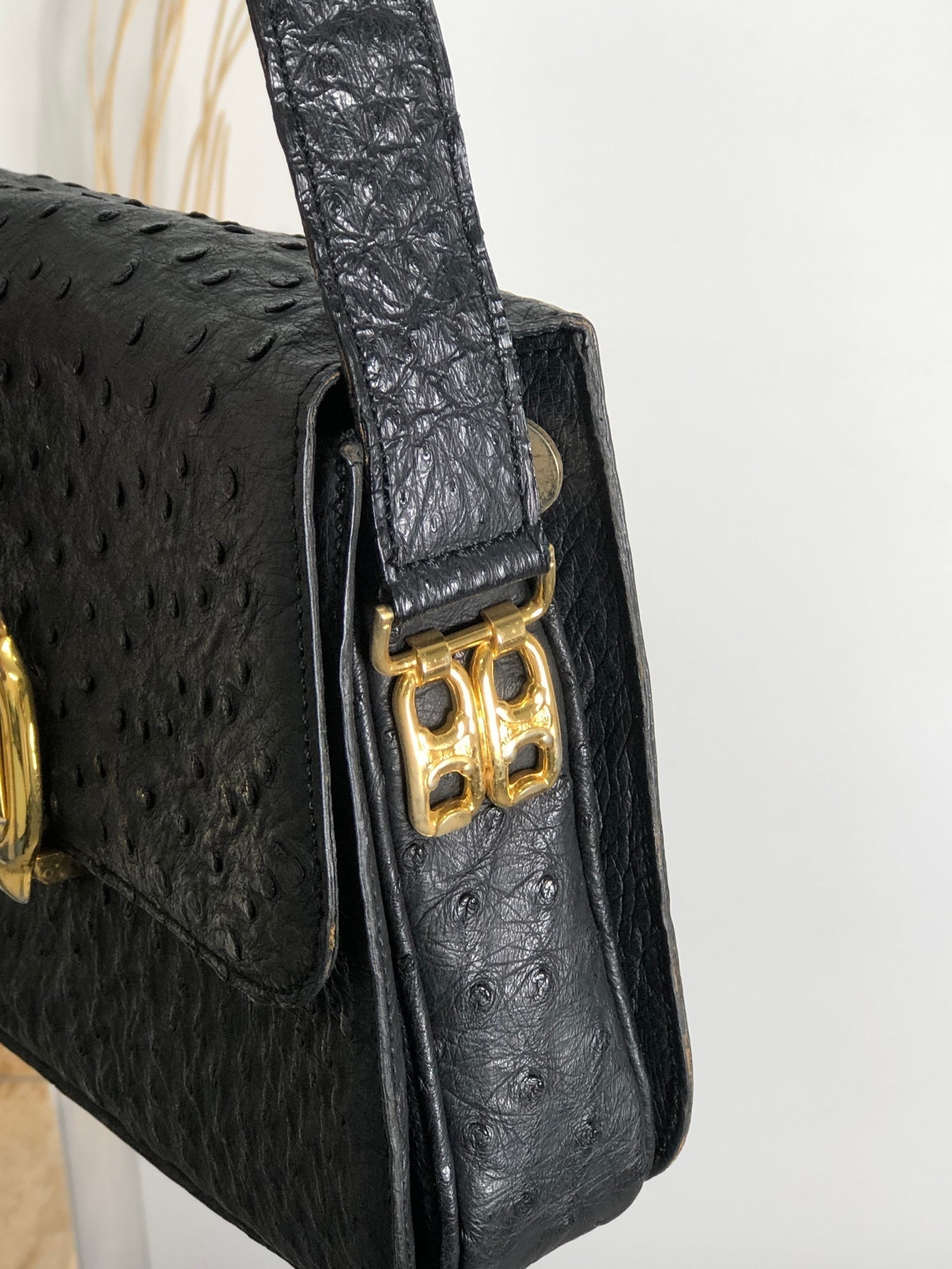 CELINE Shoulder bag Black chzr8e