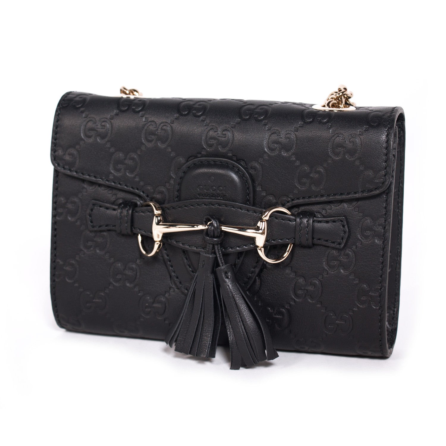 Gucci Guccissima Leather Chain Shoulder Bag Style 9