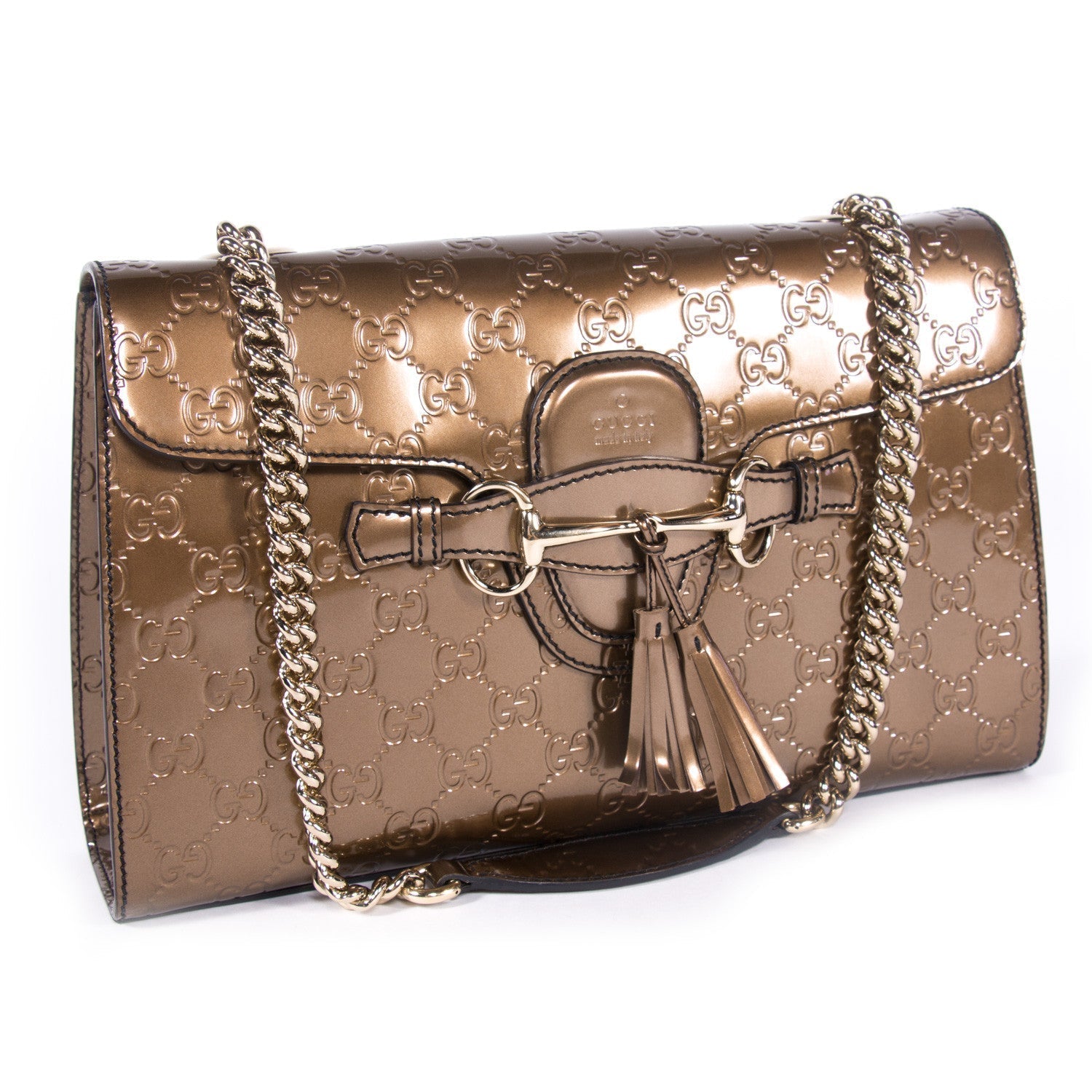 Gucci Guccissima Leather Chain Shoulder Bag Style 11