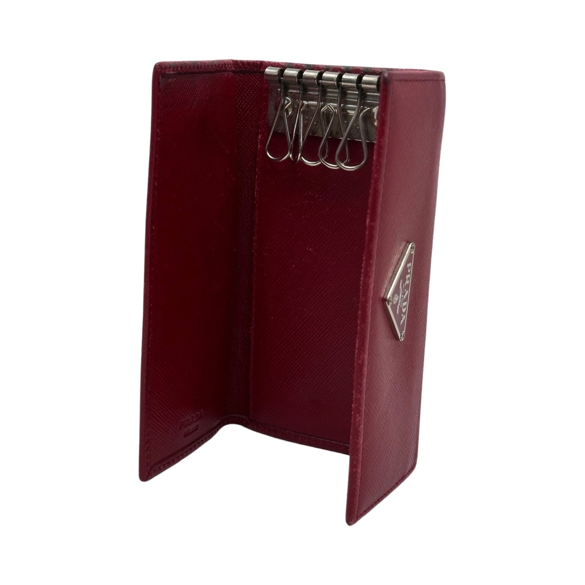 Prada Saffiano Leather Keyholder Luxury Handbag