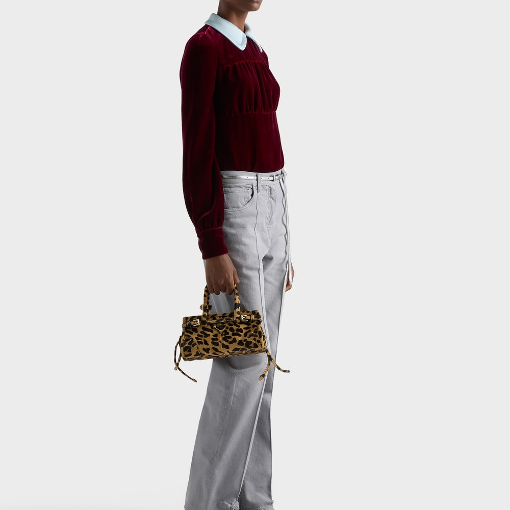 Prada Bonnie mini printed leather handbag