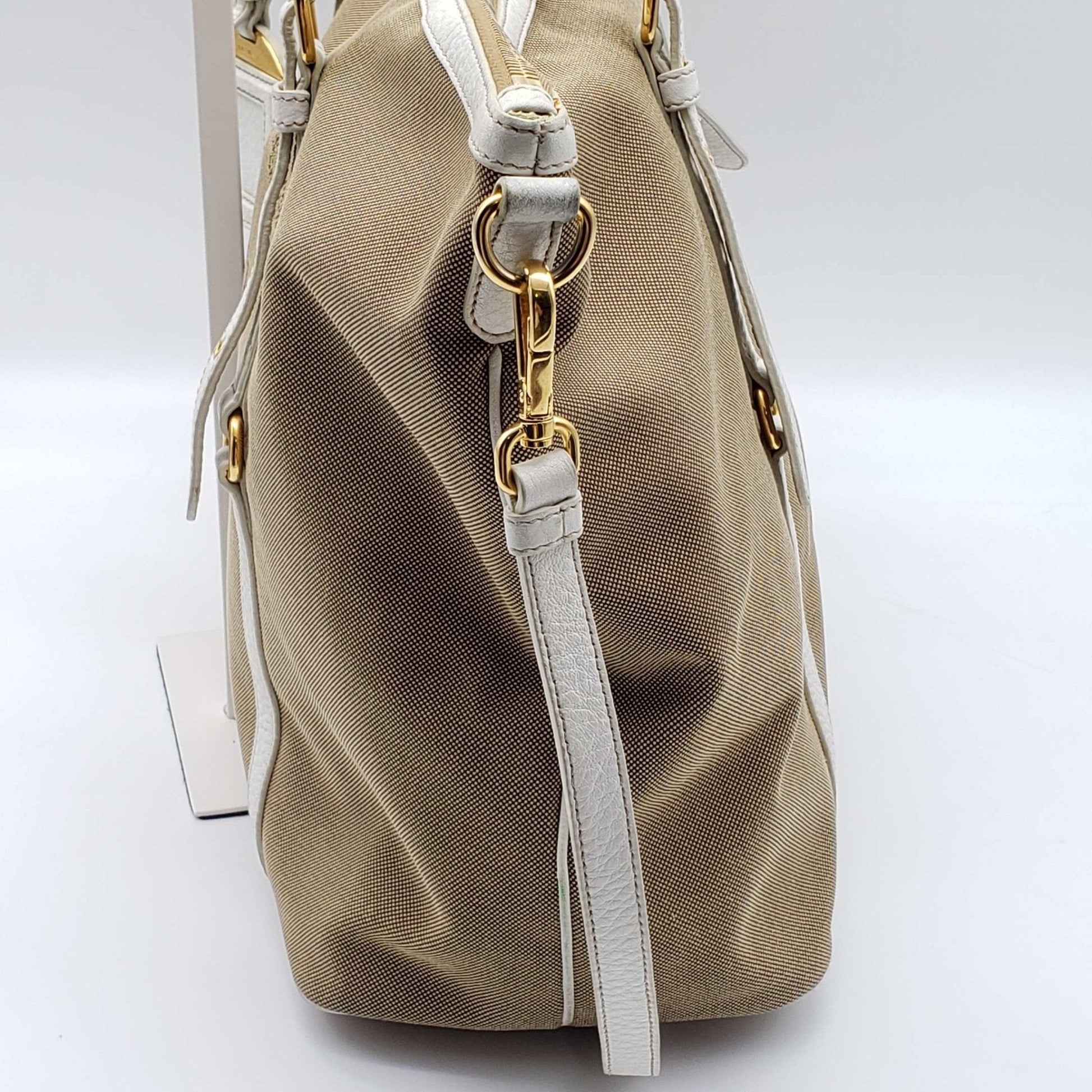 Prada Jacquard Logo Shoulder Bag