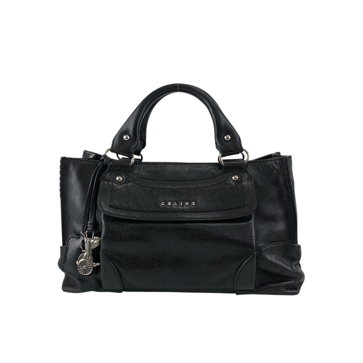 CELINE Horse Carriage Handbag Black
