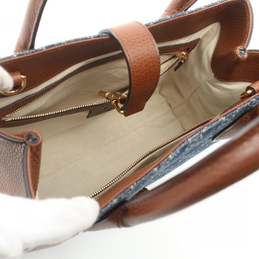 Gucci Monogram Leather Tote