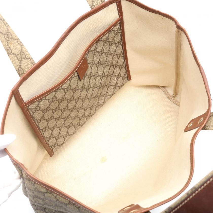 Gucci Monogram Leather Tote