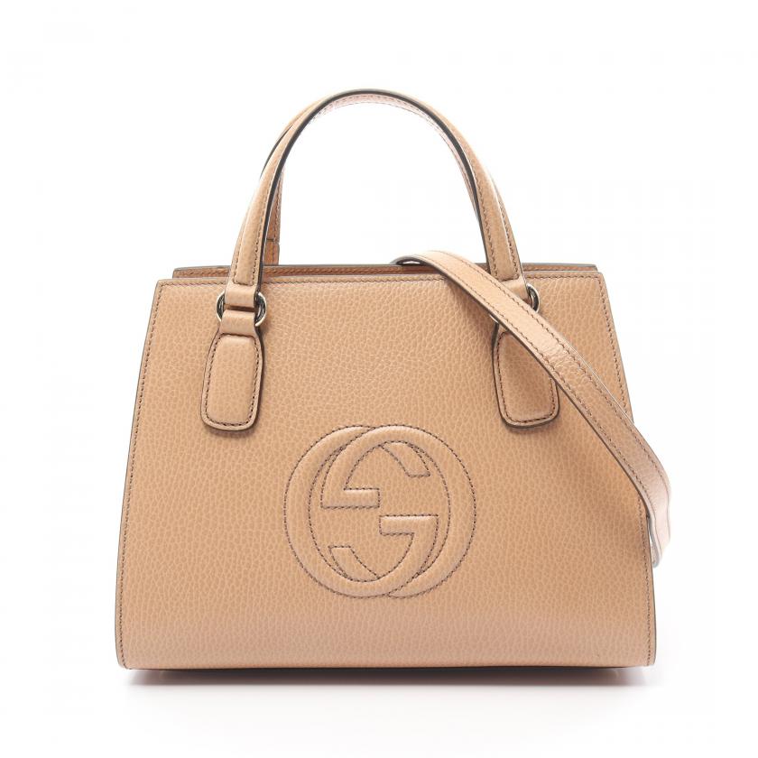 Gucci Monogram Leather Tote