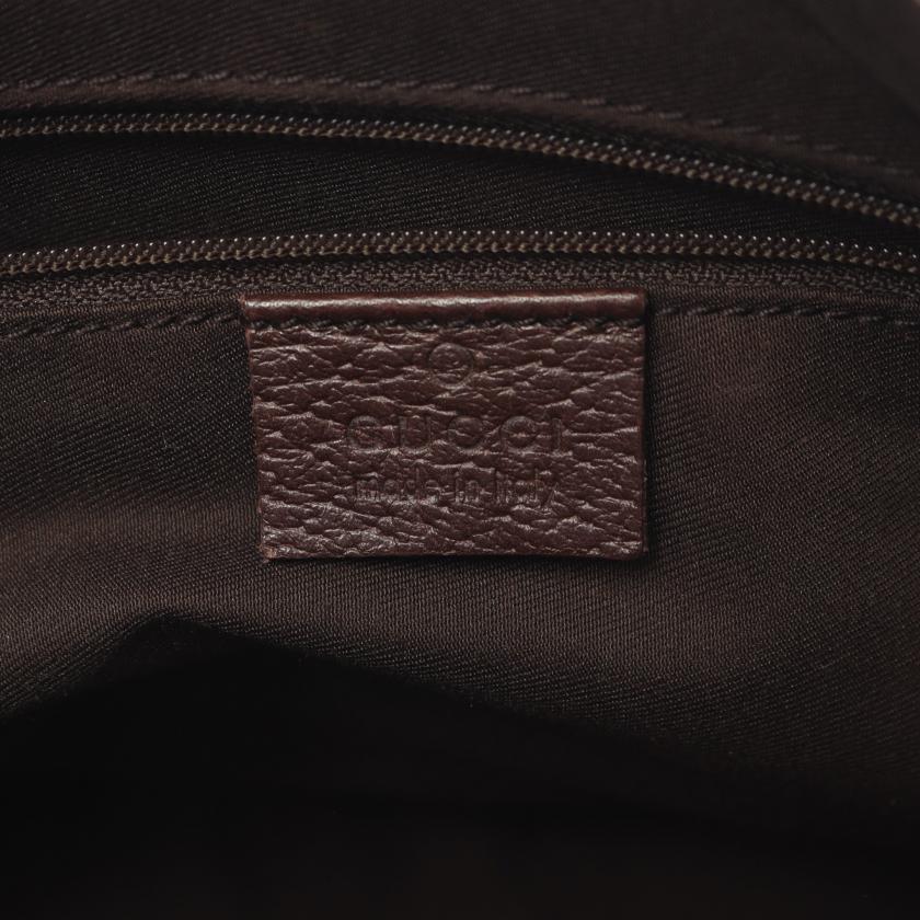 Gucci Monogram Leather Canvas Tote