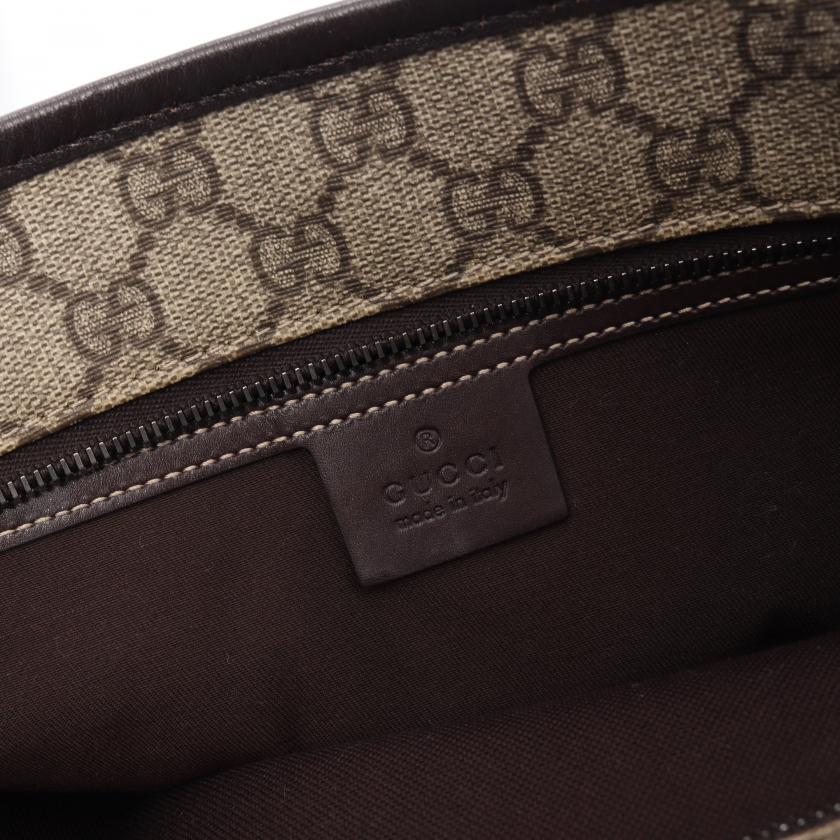 Gucci Monogram Leather Tote