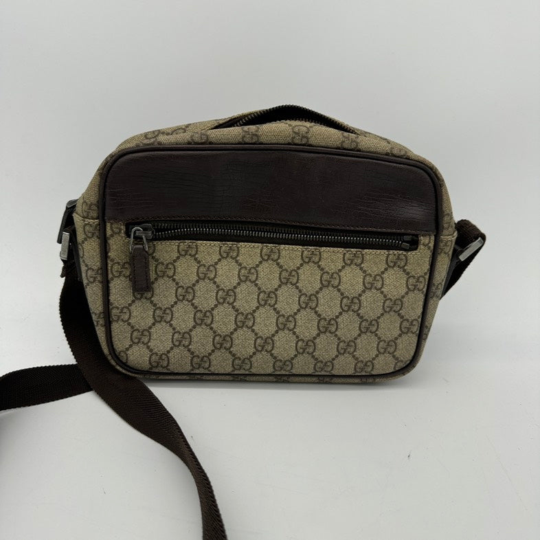 Gucci Monogram Canvas Crossbody
