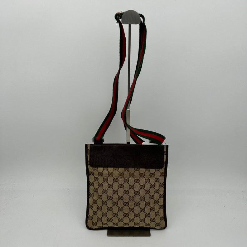 Gucci Nylon Leather Canvas Crossbody