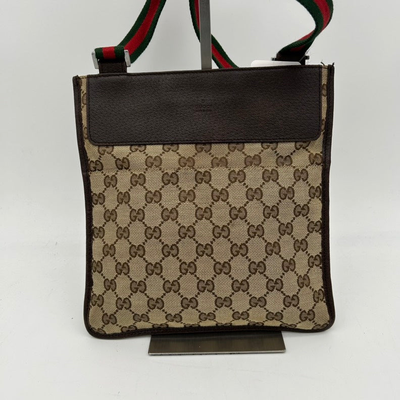 Gucci Nylon Leather Canvas Crossbody