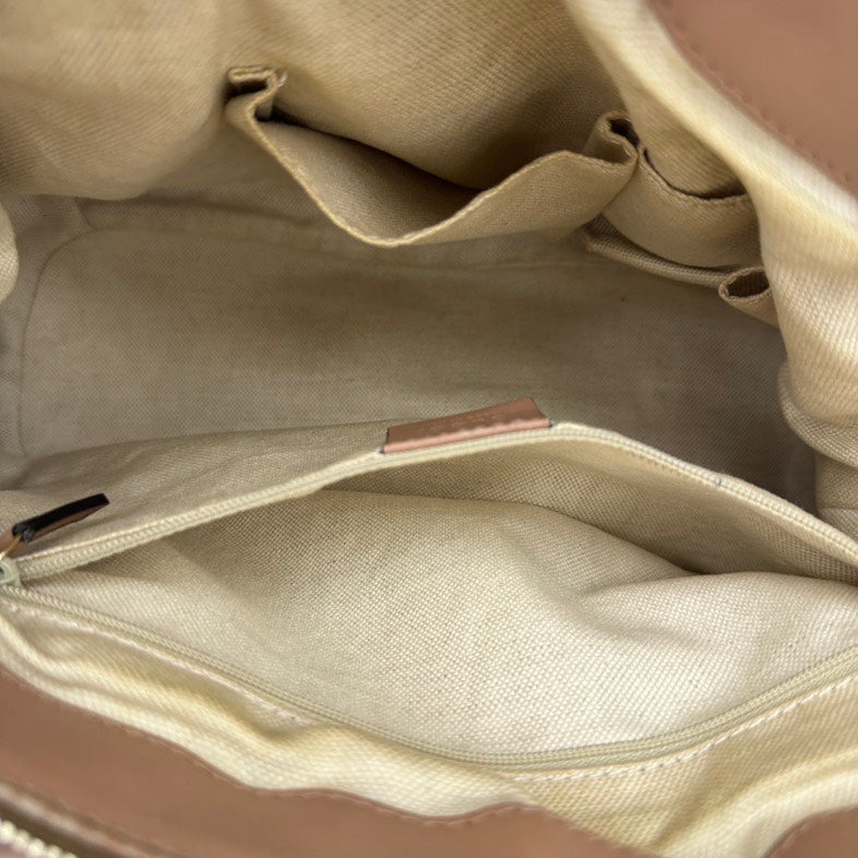 Gucci Leather Canvas Shoulder Bag