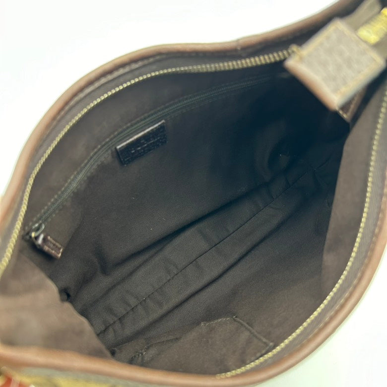 Gucci Leather Canvas Shoulder Bag
