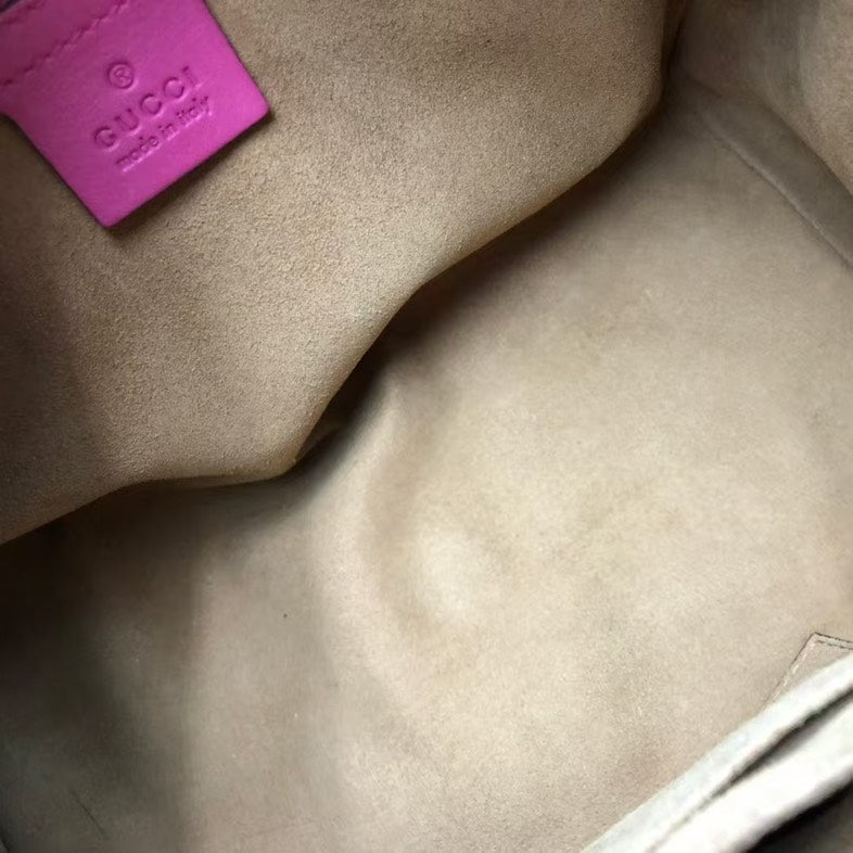 Gucci Leather Canvas Shoulder Bag