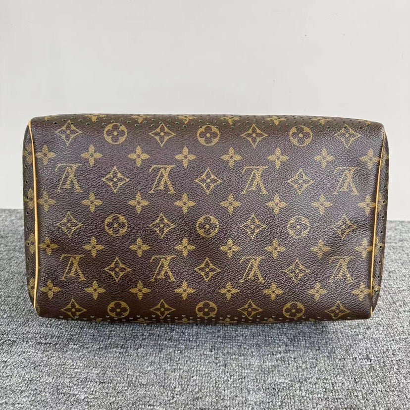 Louis Vuitton Brown Perforated Bag with Pouch