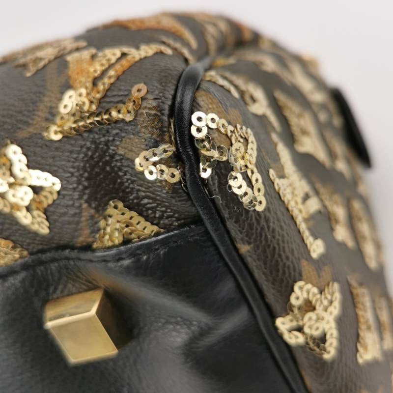Louis Vuitton Bag Black Gold Handbag