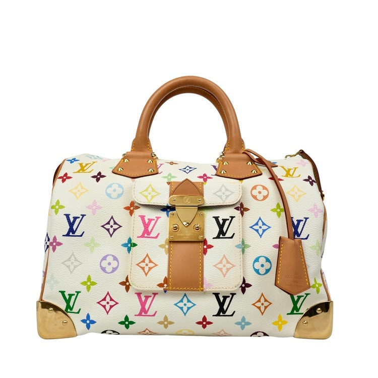 Louis Vuitton Monogram Multicolore White Handbag