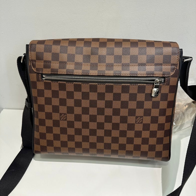 Louis Vuitton Damier Ebene Broadway Messenger Bag Brown Crossbody